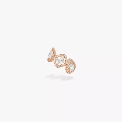 Mono clip oreille milieu My Twin 3x0,10ct Boucles d'oreilles Diamant Or Blanc