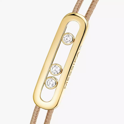 Cordon Messika CARE(S) Beige Bracelet Diamant Or Jaune