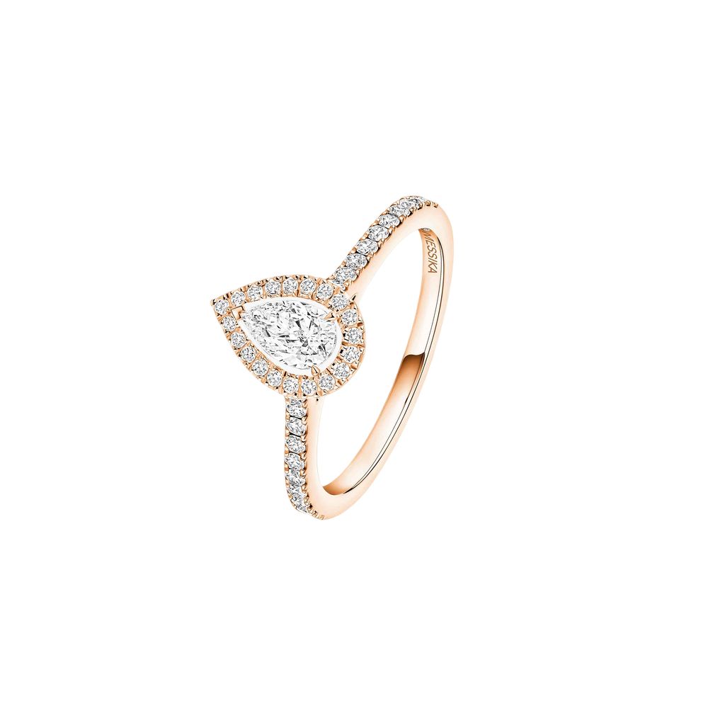 Joy 0,25ct Bague Diamant Or Rose