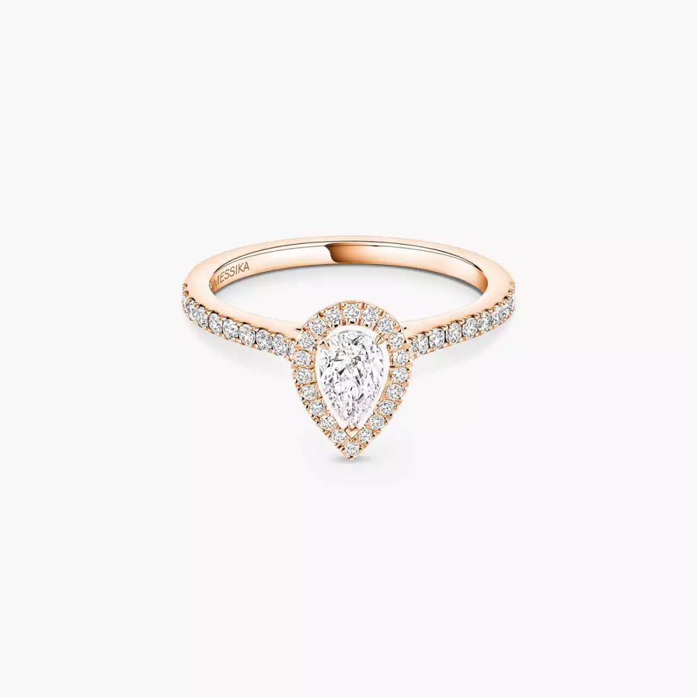 Joy 0,25ct Bague Diamant Or Rose
