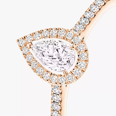 Joy 0,25ct Bague Diamant Or Rose
