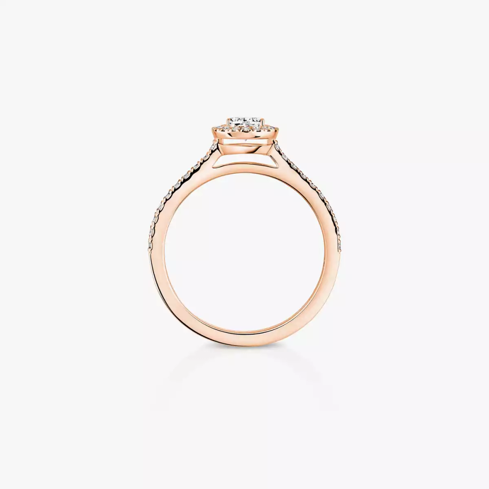 Joy 0,25ct Bague Diamant Or Rose