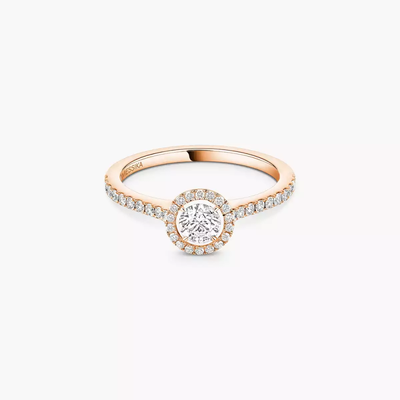 Joy 0,25ct Bague Diamant Or Rose