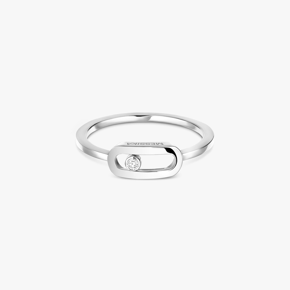 Move Uno Or Bague Diamant Or Blanc