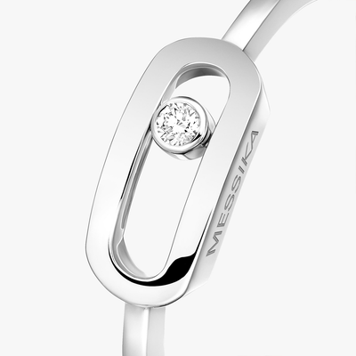 Move Uno Or Bague Diamant Or Blanc