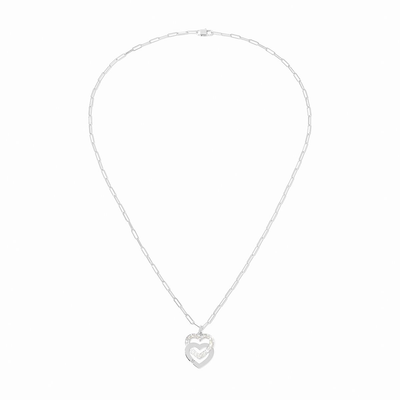 Pendant On Chain Extra Large Double Cœurs