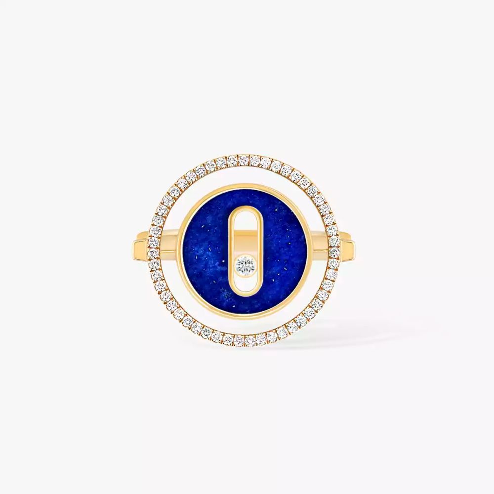 Bague Lucky Move PM Lapis Lazuli Bague Diamant Or Jaune