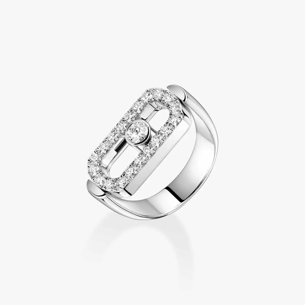 Bague Imperial Move Bague Or Blanc