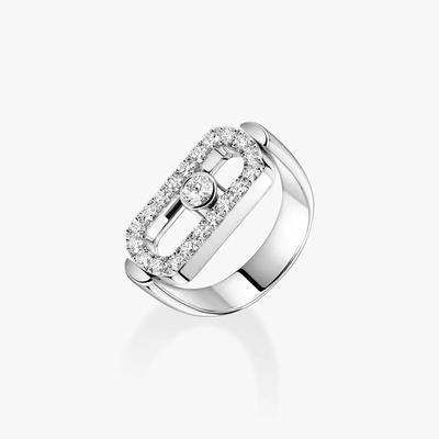 Bague Imperial Move Bague Or Blanc