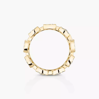 Move Iconica Pavée Bague Diamant Or Jaune