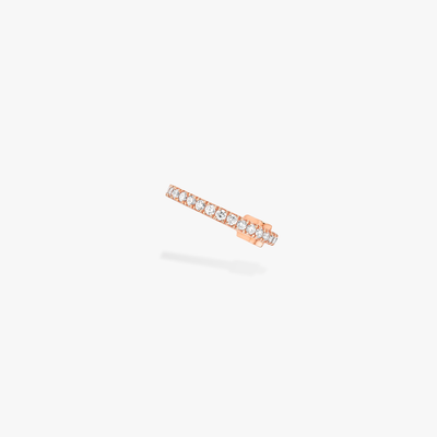 Mono Clip Milieu Gatsby Boucles d'oreilles Diamant Or Rose