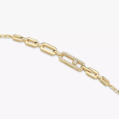 Sautoir Move Uno Collier Diamant Or Jaune