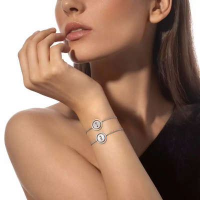 Lucky Move Pavé PM Bracelet Diamant Or Blanc