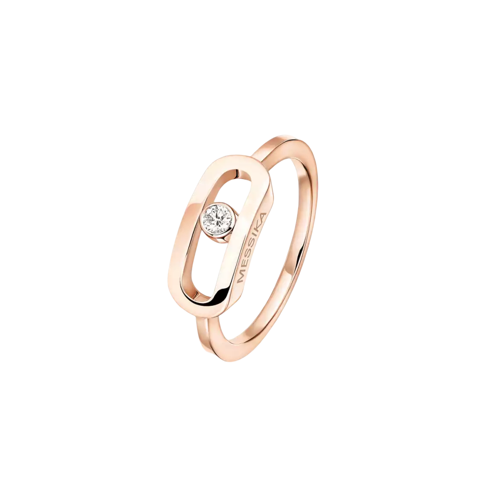 Move Uno GM Or Bague Diamant Or Rose
