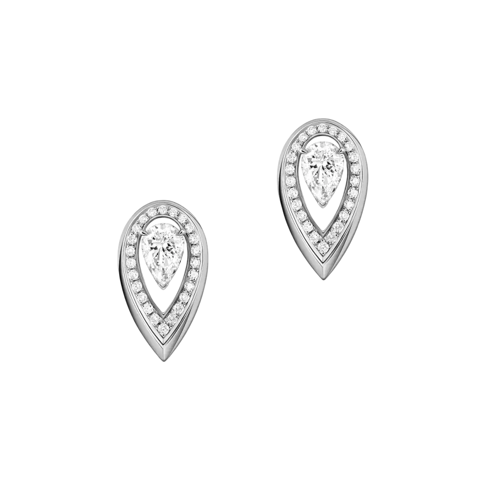 Fiery 0,25ct Boucles d'oreilles Diamant Or Blanc