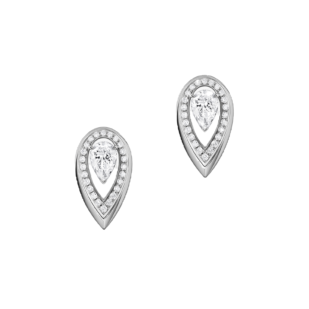 Fiery 0,25ct Boucles d'oreilles Diamant Or Blanc