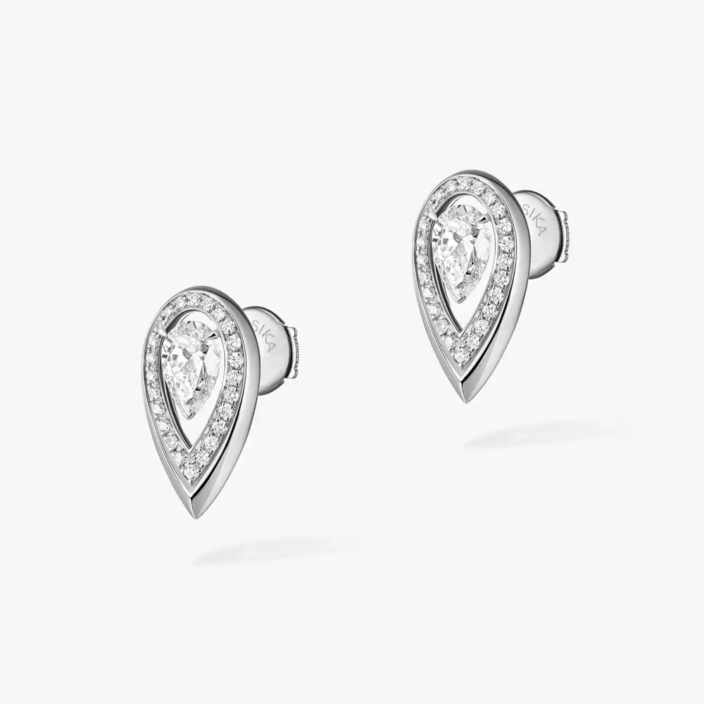 Boucles d'oreilles Fiery 0,25ct Boucles d'oreilles Diamant Or Blanc