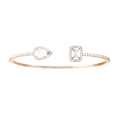Bracelet Diamant Or Rose My Twin Skinny 0,40ct x2